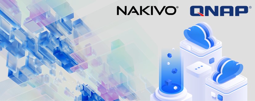 NAKIVO & QNAP background